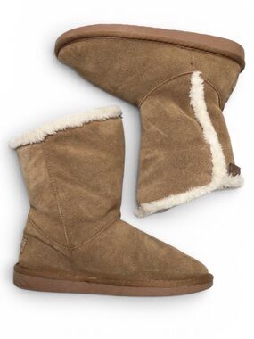 Minnetonka Faux Fur Lined Suede Boots Size 7